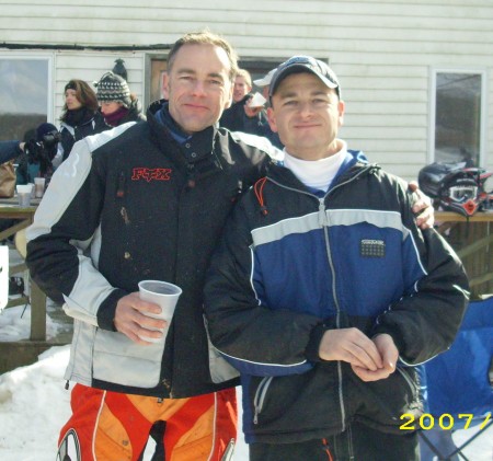 Me (left) and my brother Gordie.  January 2007