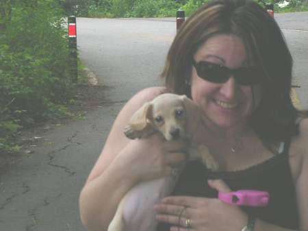 My baby "Daisy" and me on one of Radner Lake's trails