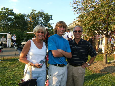 Kim and Brady at HS Regional golf tournament