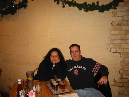 Me and Esmeralda at a Microbrewery in San Antonio