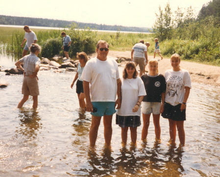 Standing in the Mississippi River . Summer 1987