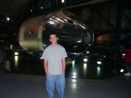 my son Kyle at Kennedy Space Center