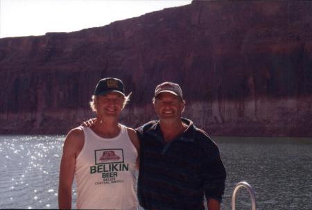 John and Jim (Class of 63) after 60 years of partnership  (Lk Powell)