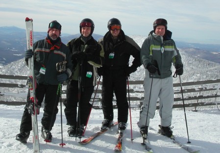 At Jay Peak (in northern Vermont) with the guys. February 2004.