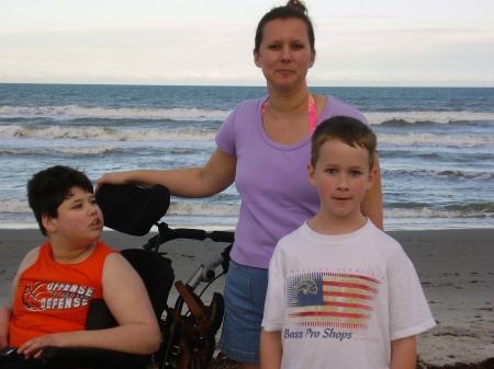 Me and my boys at Cocoa Beach, FL Dec 2006