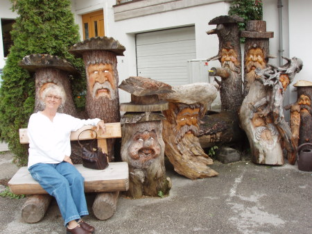 Me at the Wood Carver's Shop