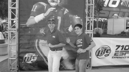 My son and I at the SC Notre Dame Game 2006
