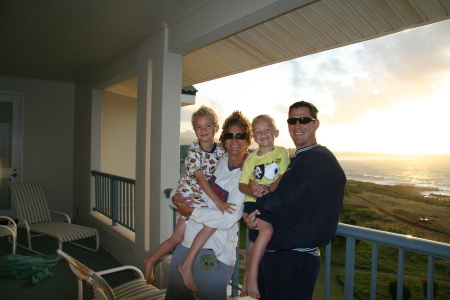 A windy sunrise in Kauai, April 2007