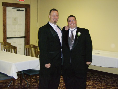 John and I before wedding