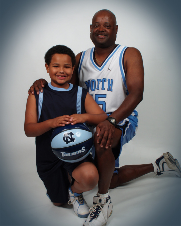 money & robert in tarheel blue 2