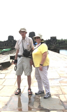 With my brother, Phil Shepard, at Anghor Wat, June,06