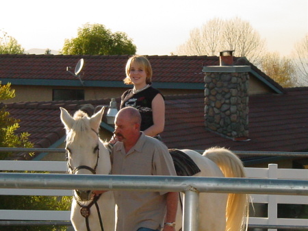 Ashleigh at her Aunt and Uncles house in Cali