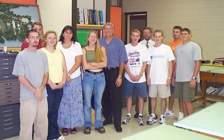 This is a pic of my Architectural Class, with Dale Jarret...