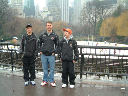 Central park, New York 2007- My husband and boys