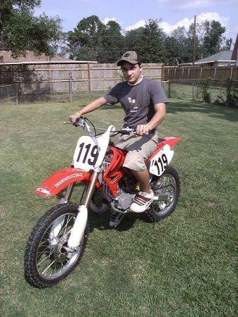 Jake and his beloved dirt bike