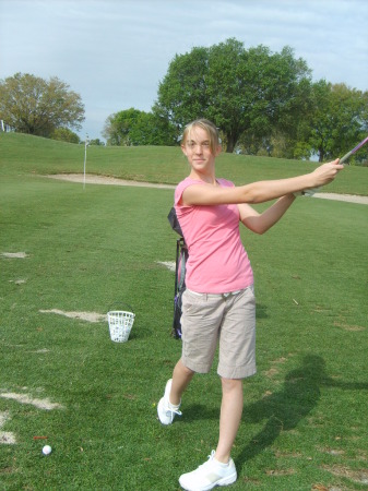 Kayla Golfing