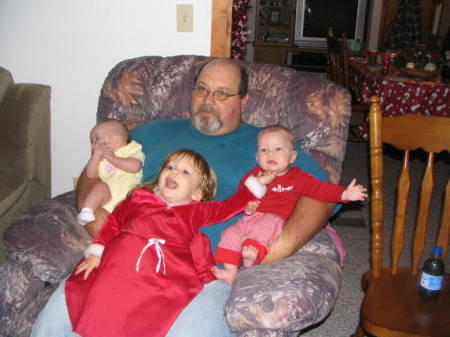 Papa and the grandkids 2007
