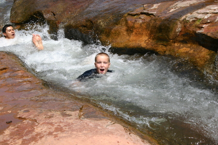 Justin (J.W.) at Slide Rock