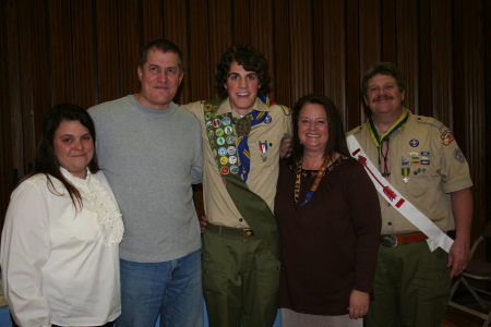 at Miles' eagle court of honor