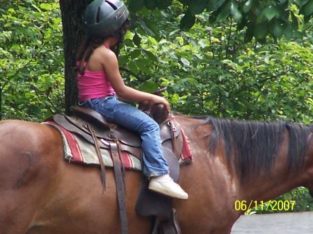 SHAE RIDING HORSE