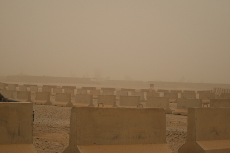 Dust Storms were a frequent occurance.