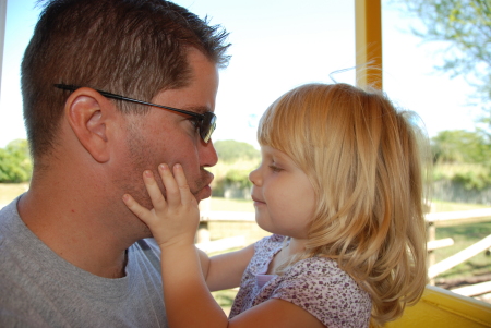 On the train at busch gardens 2008