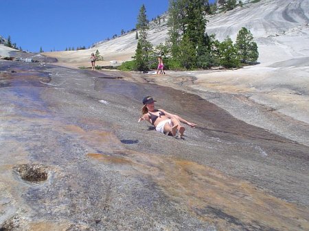 Natural Waterslide in Yosemite