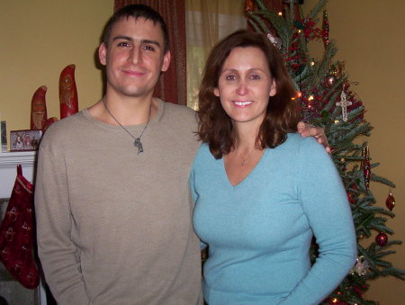 Me and my son Jerome, Christmas 2006