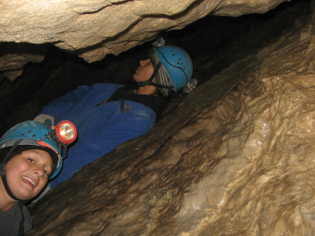 Caving in Canmore caves