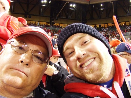 Dad and Me at Game 5 of the World Series