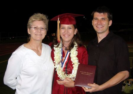 my son and i celebrating lena's high school graduation 2006