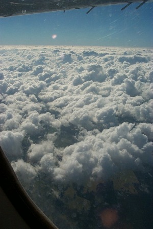 NZ clouds from Fokker