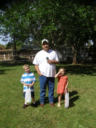 Robert and the kids at easter