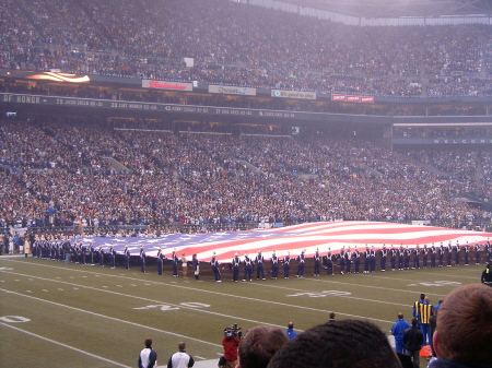 2006 Seahawks championship game National Anthem Carrie Underwood singing