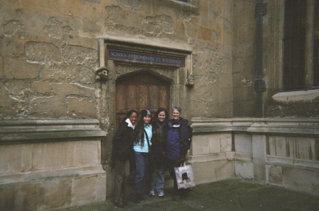 In Cambridge with students, autumn 2006