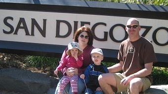 Caren, Shawn, Christopher & Hannah SD Zoo 2/07