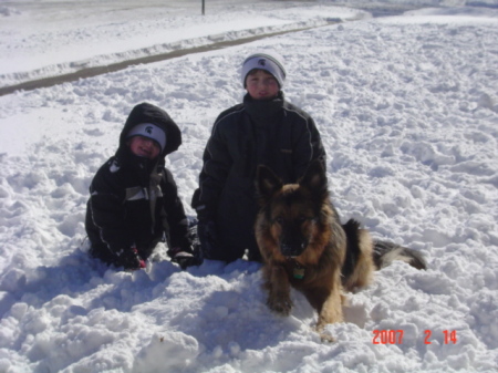 Jacob, Joshua and Champ