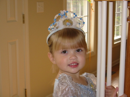 Ella as Cinderella at Halloween