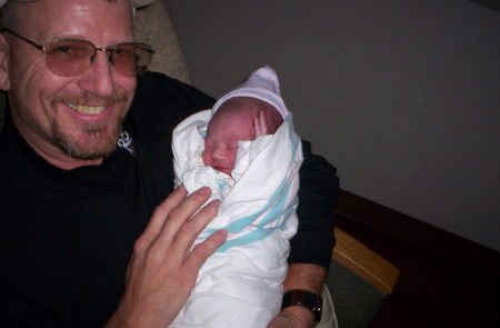 Me with my new Grandson {Alec Hayden}