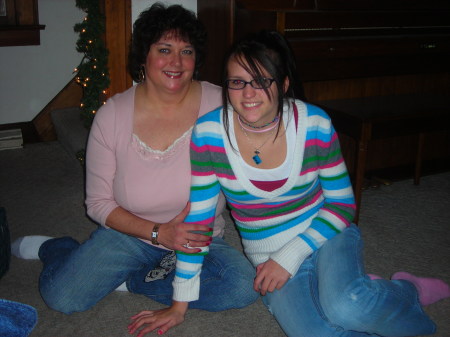 My daughter Mandy & I Christmas 2007