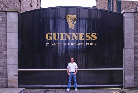 Outside the Guinness Factory in Dublin Ireland