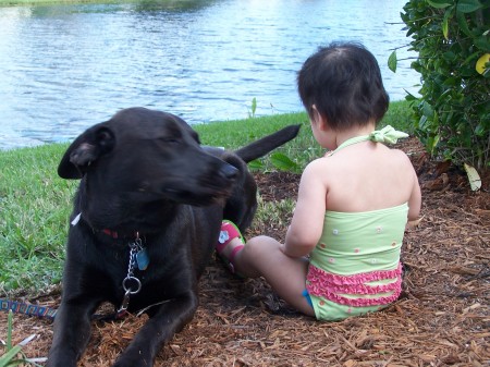 Anna and Lola in Florida