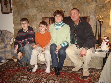 Alex, Zach, Stephanie and Glenn, Christmas 2005