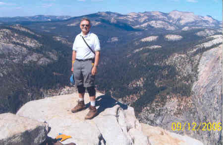 Stan on top of Half-Dome in Yosemite