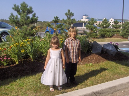 marshall and olivia in September 06 at a Family Wedding