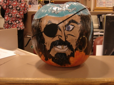 a pirate pumpkin