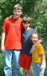 Kids at Falling Water Creek