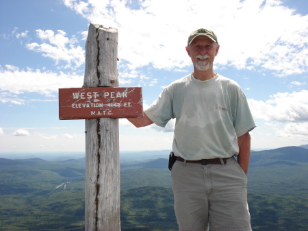 Husband Roger on mt top