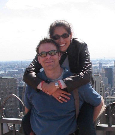 GJ & Ana Lia View Over NYC from Rockfeller Center