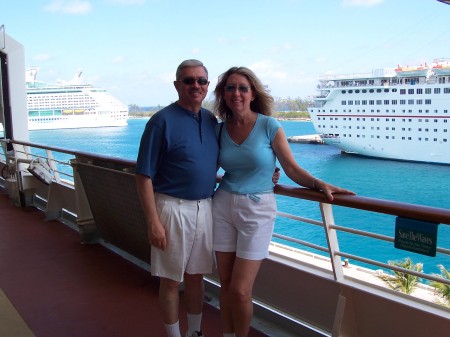 Jeannine and Eli on a Bahama Cruise